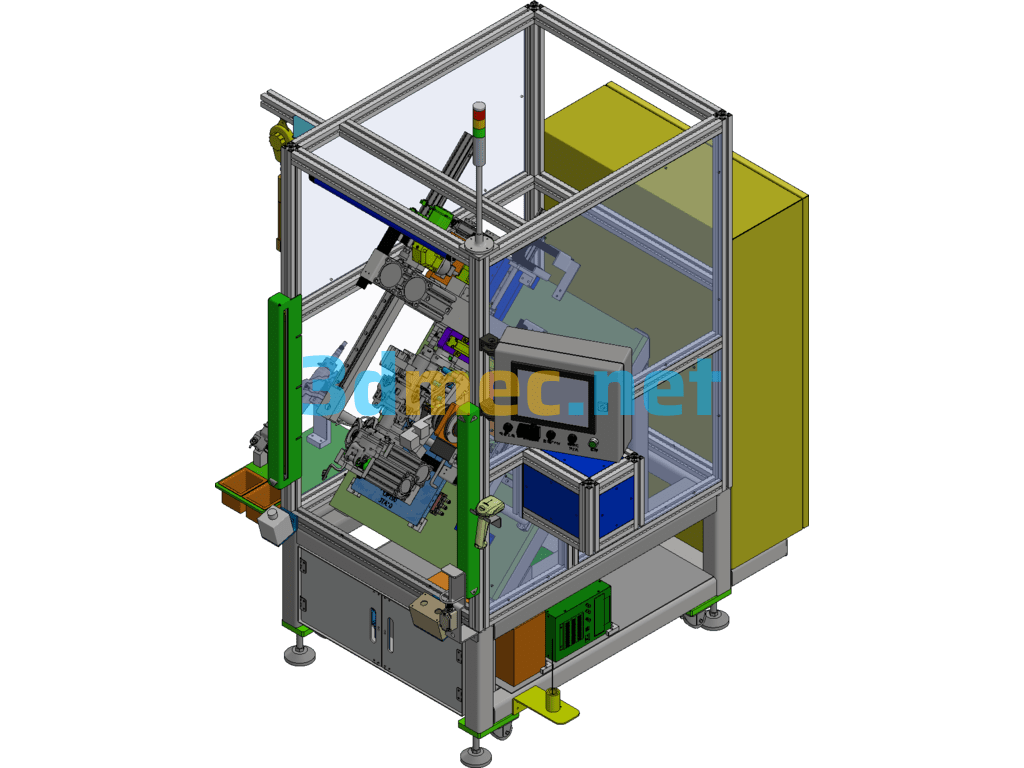 OP190 Handle Force Automatic Inspection Table - 3D Model Inventor Free Download