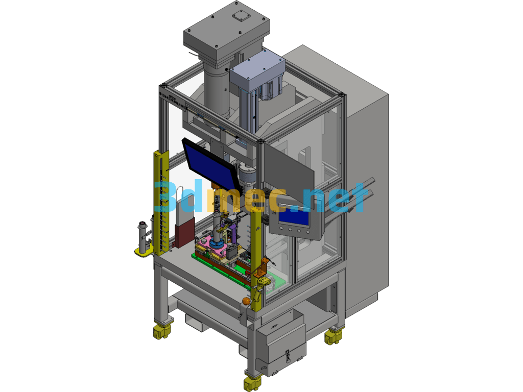 OP180A Column Bearing Press-Fit And Axial Riveting - 3D Model Inventor Free Download