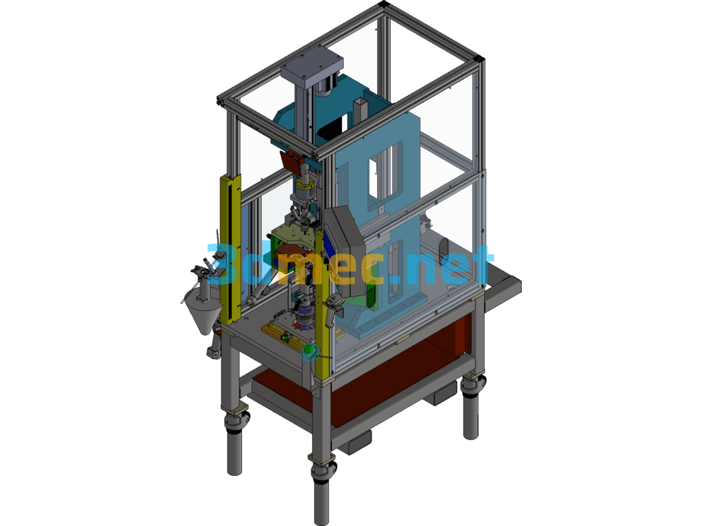 OP180B Column Bearing Press Fitting And Radial Riveting - 3D Model Inventor Free Download