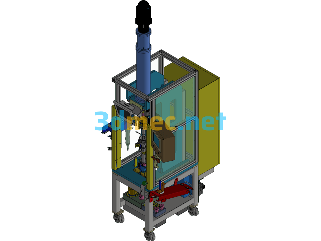 OP230 Upper And Lower Pipe String Press Assembly - 3D Model Inventor Free Download