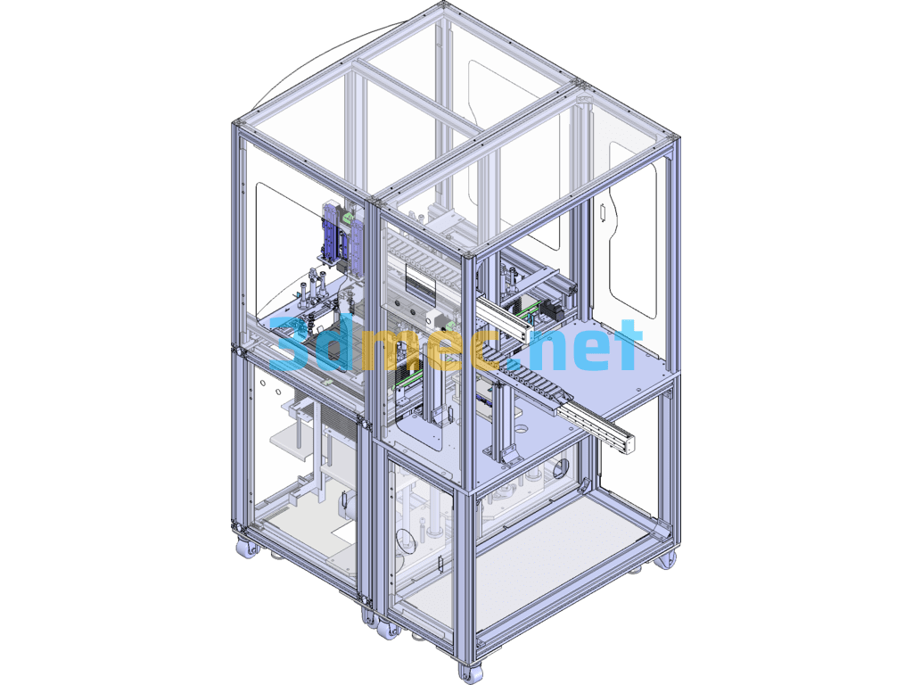 LCD Panel Loader Full Set Editable - 3D Model SolidWorks Free Download