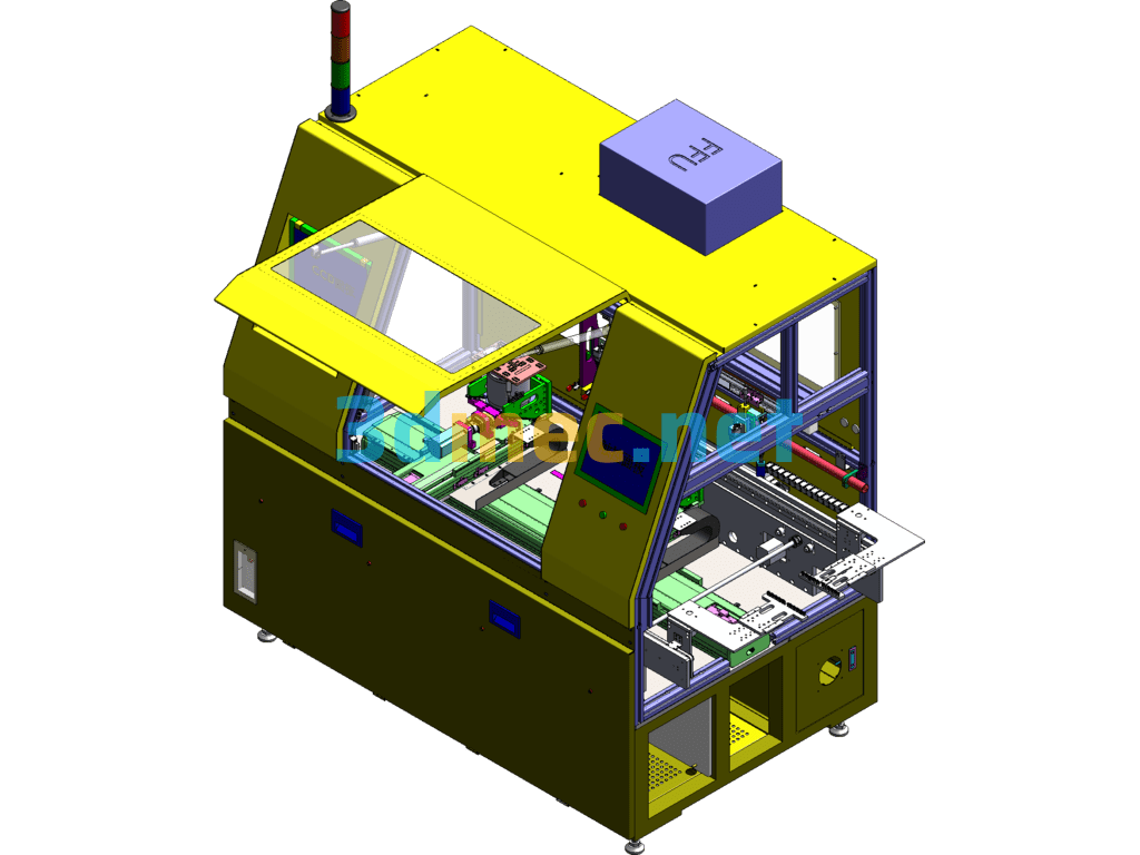 Fully Automatic Dispensing Machine 12 13 Inch LCD Panel - 3D Model SolidWorks Free Download