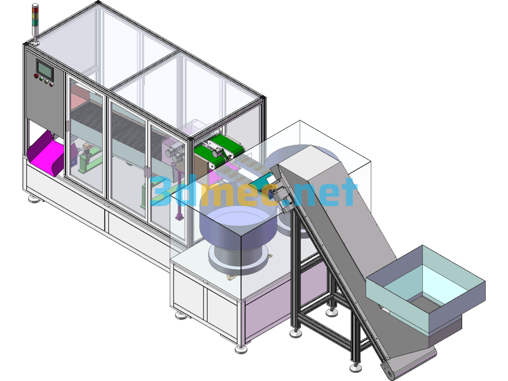 Cigarette Disassembly Machine - 3D Model SolidWorks Free Download