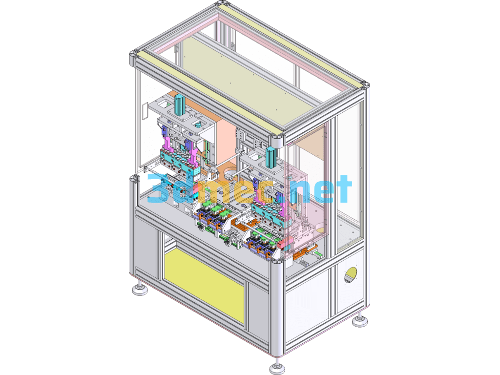 Flexible Circuit Board Automatic Pressing Machine - 3D Model SolidWorks Free Download