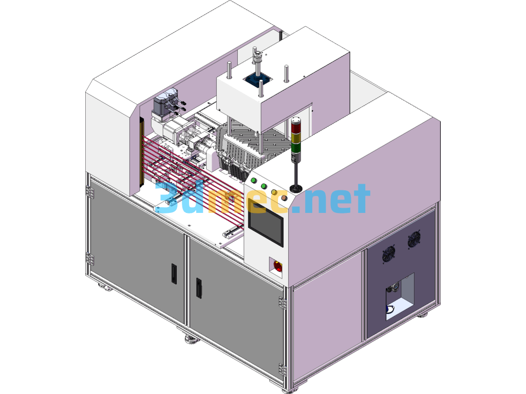 MBB80 Lock Detection Equipment - 3D Model SolidWorks Free Download