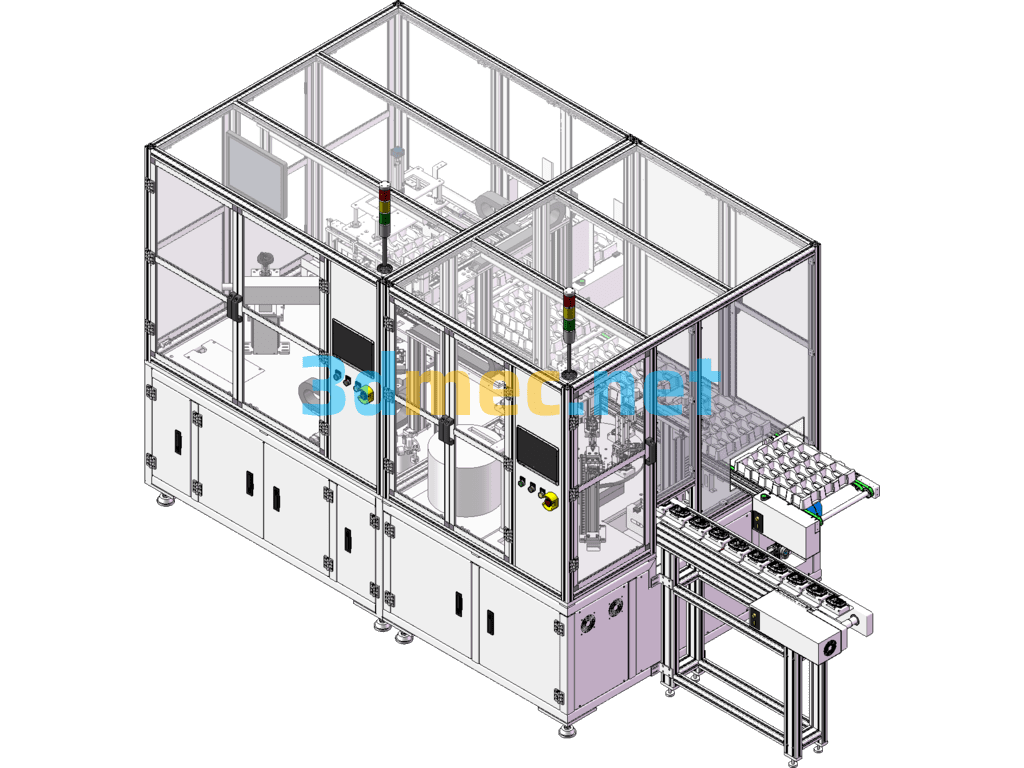 Gearbox Assembly Pan Equipment - 3D Model SolidWorks