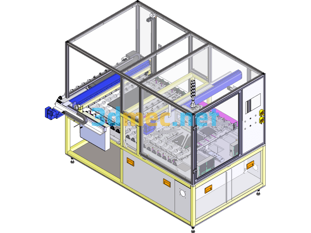 47 Inch Panel Reversing Transfer Machine - 3D Model SolidWorks Free Download