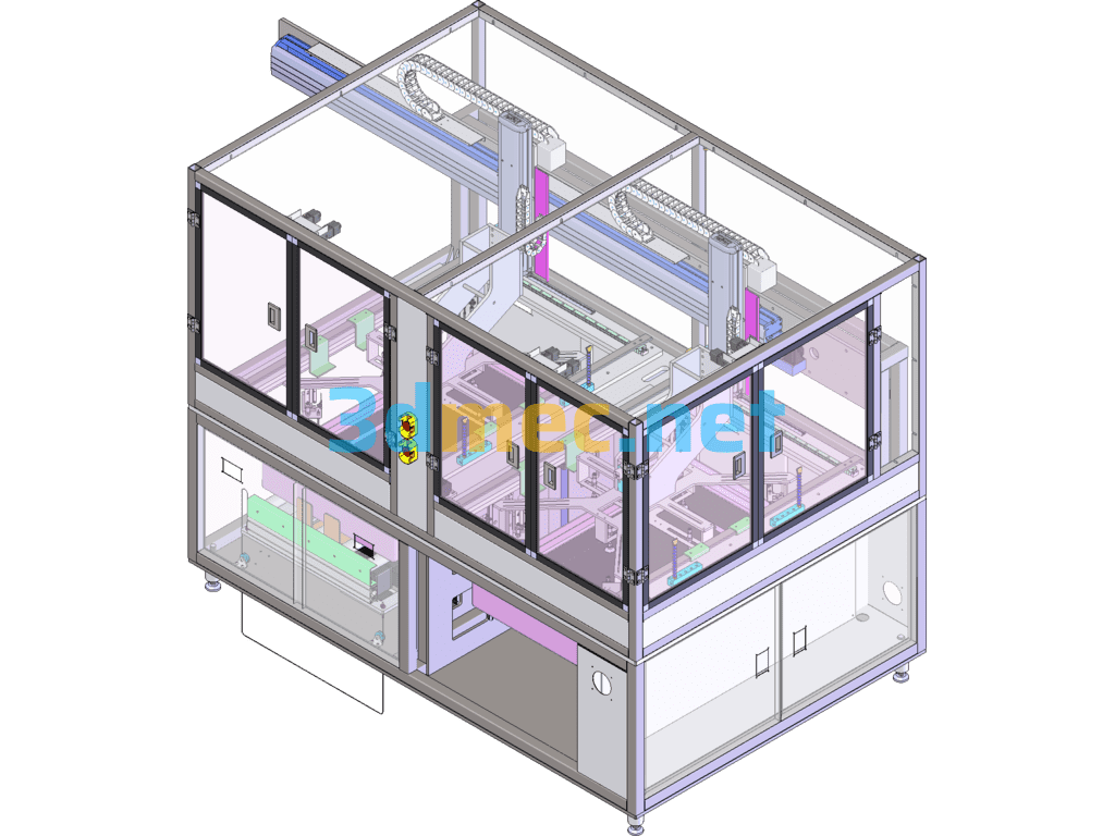 47-Inch Panel Loading And Box Separation Equipment - 3D Model SolidWorks Free Download