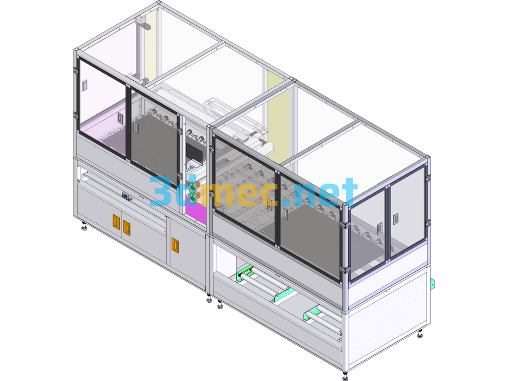 47-Inch Panel Transfer Equipment - 3D Model SolidWorks Free Download