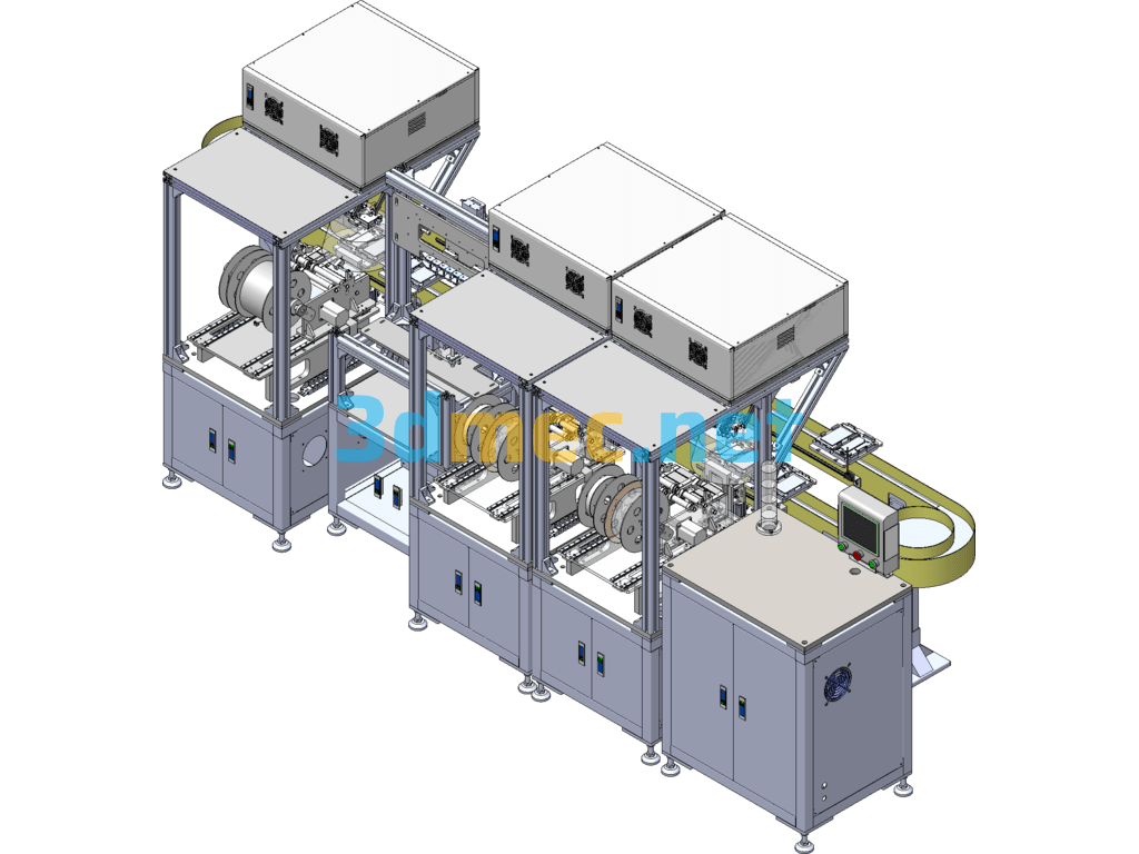 Spider Hand Foam Placement Wiring Automation - 3D Model SolidWorks Free Download