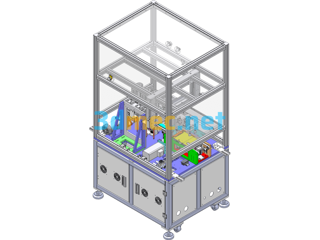 Mobile Phone Battery Welding Equipment - 3D Model SolidWorks Free Download