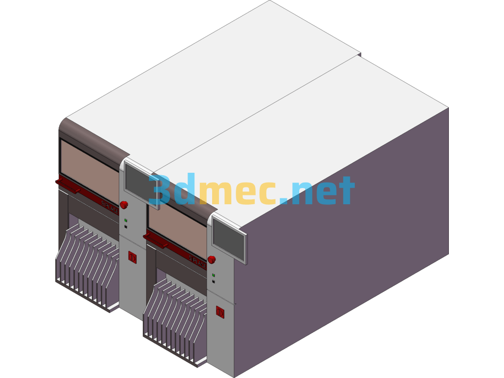 SMT Line Appearance Model - 3D Model SolidWorks Free Download