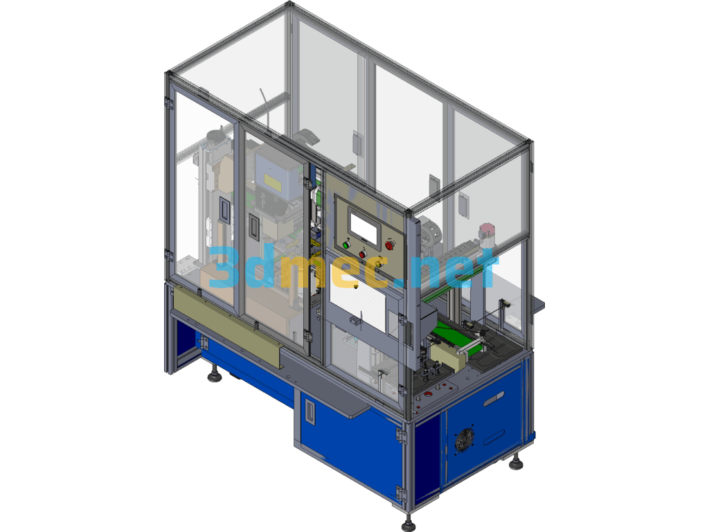 Tab Cutting And Welding Machine - 3D Model SolidWorks Free Download