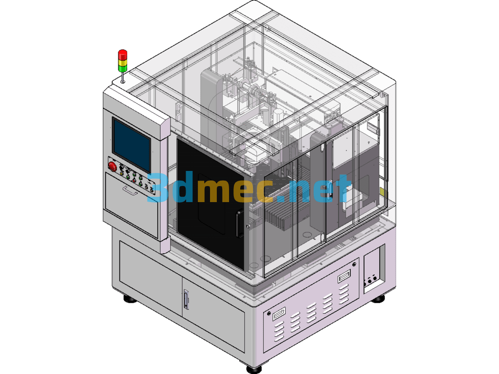 UV Laser Cutting Equipment - 3D Model SolidWorks Free Download