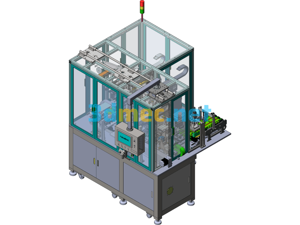 Lithium Battery Stacking Machine - 3D Model SolidWorks Free Download