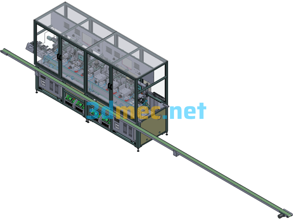 Wire Harness Tinning And Welding Equipment - 3D Model SolidWorks Free Download