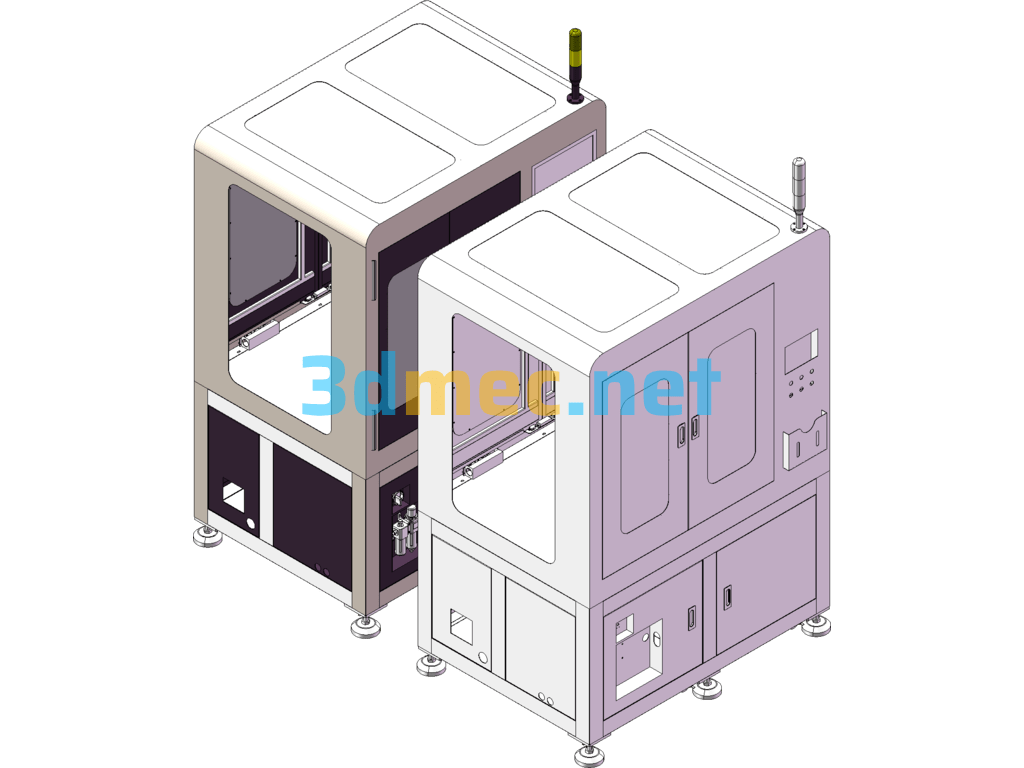 Automatic Single Machine Rack 3D Model - 3D Model SolidWorks Free Download