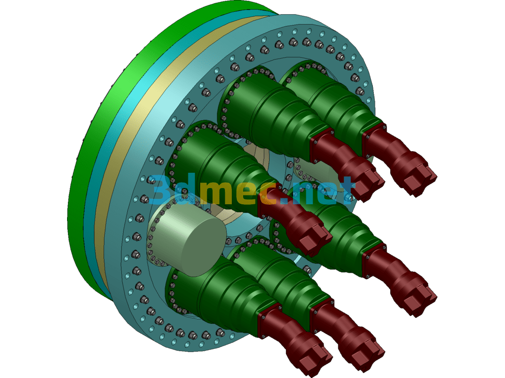 Overall Plan And Jacking Device Of Pipe Jacking Machine - 3D Model SolidWorks Free Download