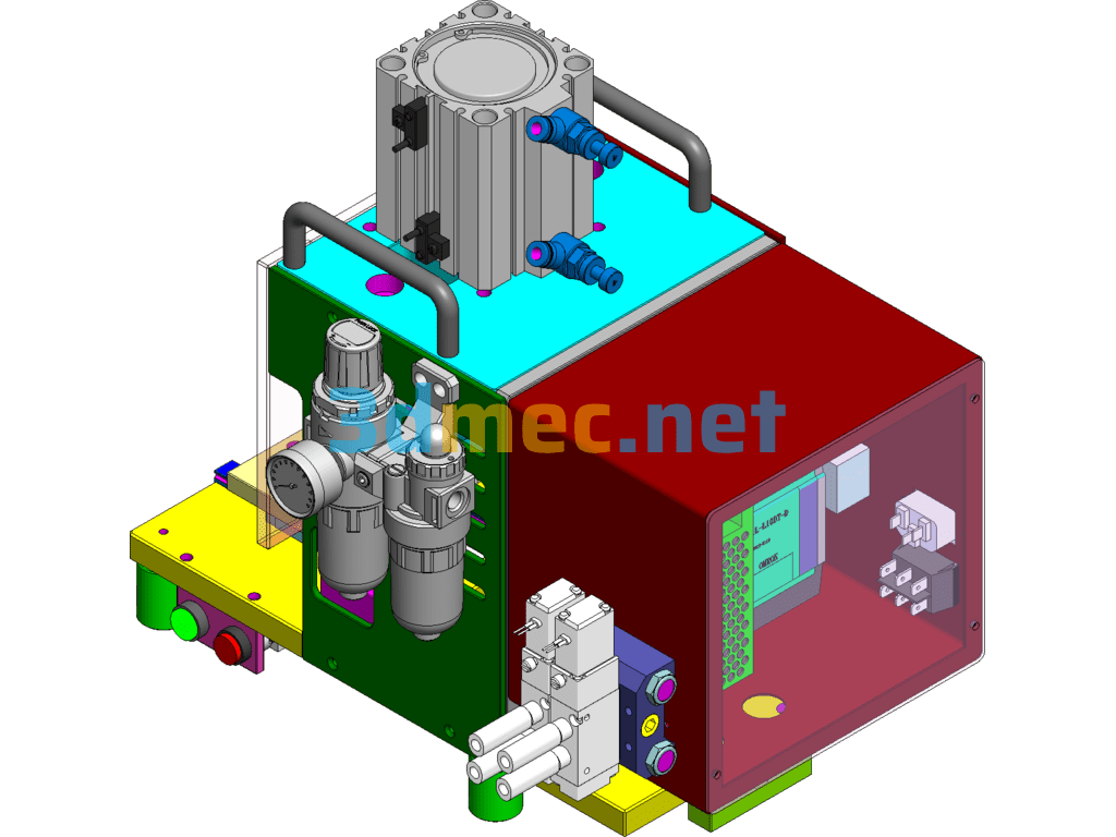 Universal Fixture Module Pressing Frame (Including BOM) - 3D Model SolidWorks Free Download