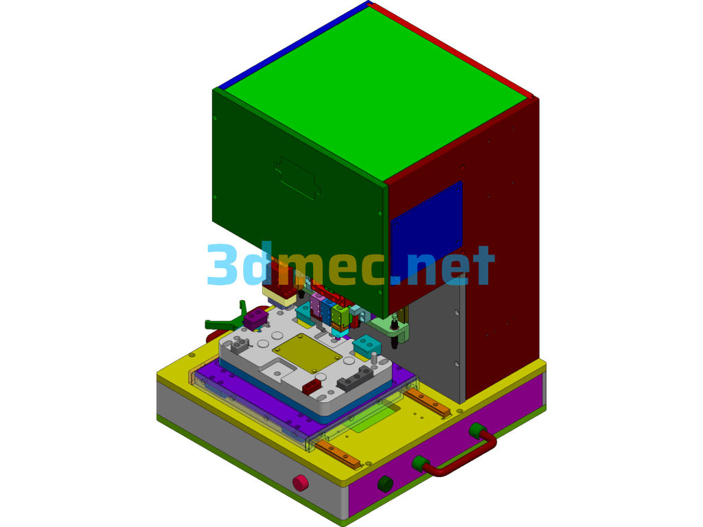 Multi-Head And Multi-Station Pressing Fixture - 3D Model SolidWorks Free Download