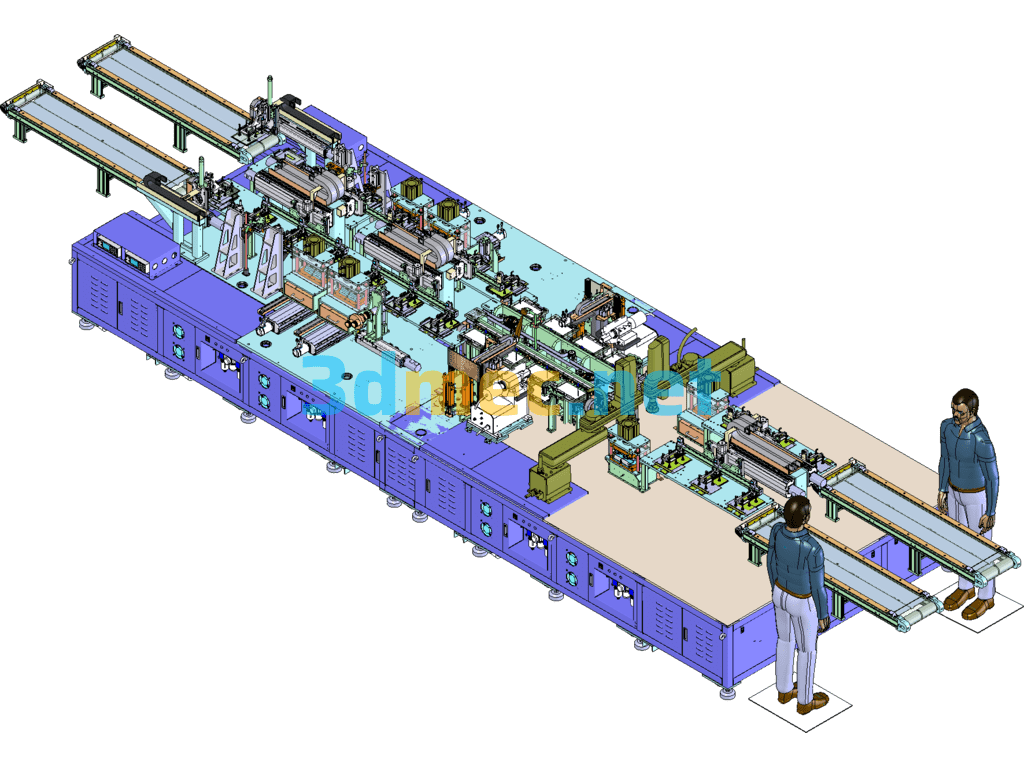 CATL L600 Soft Pack Battery Processing Line Sw Editable - 3D Model SolidWorks Free Download