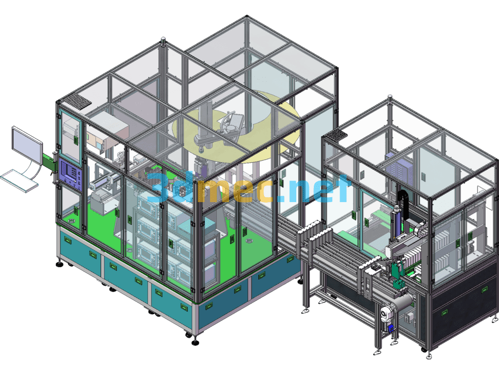 Lithium Battery Airtightness Tester - 3D Model SolidWorks Free Download