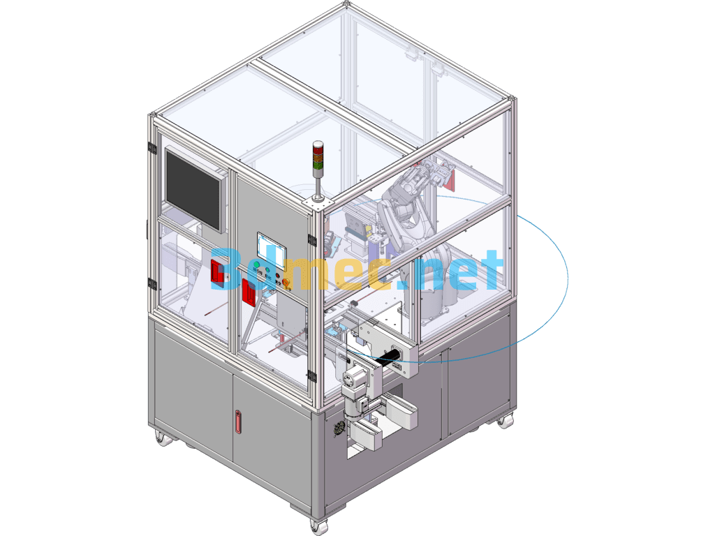 Reflow Line O-Ring Assembly Equipment - 3D Model SolidWorks Free Download