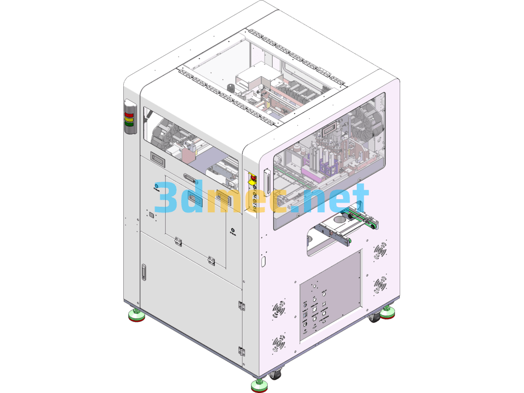 Online Multi-Station Automatic Foam Pasting Equipment - 3D Model SolidWorks Free Download