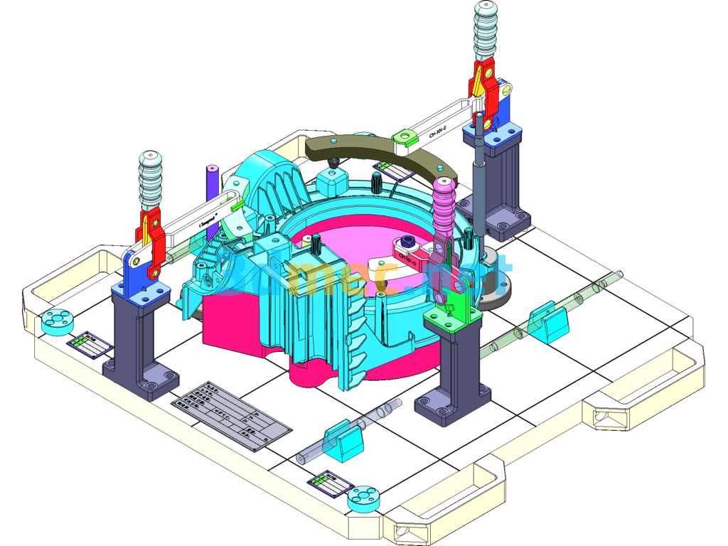 Blower Check Fixture - 3D Model SolidWorks Free Download