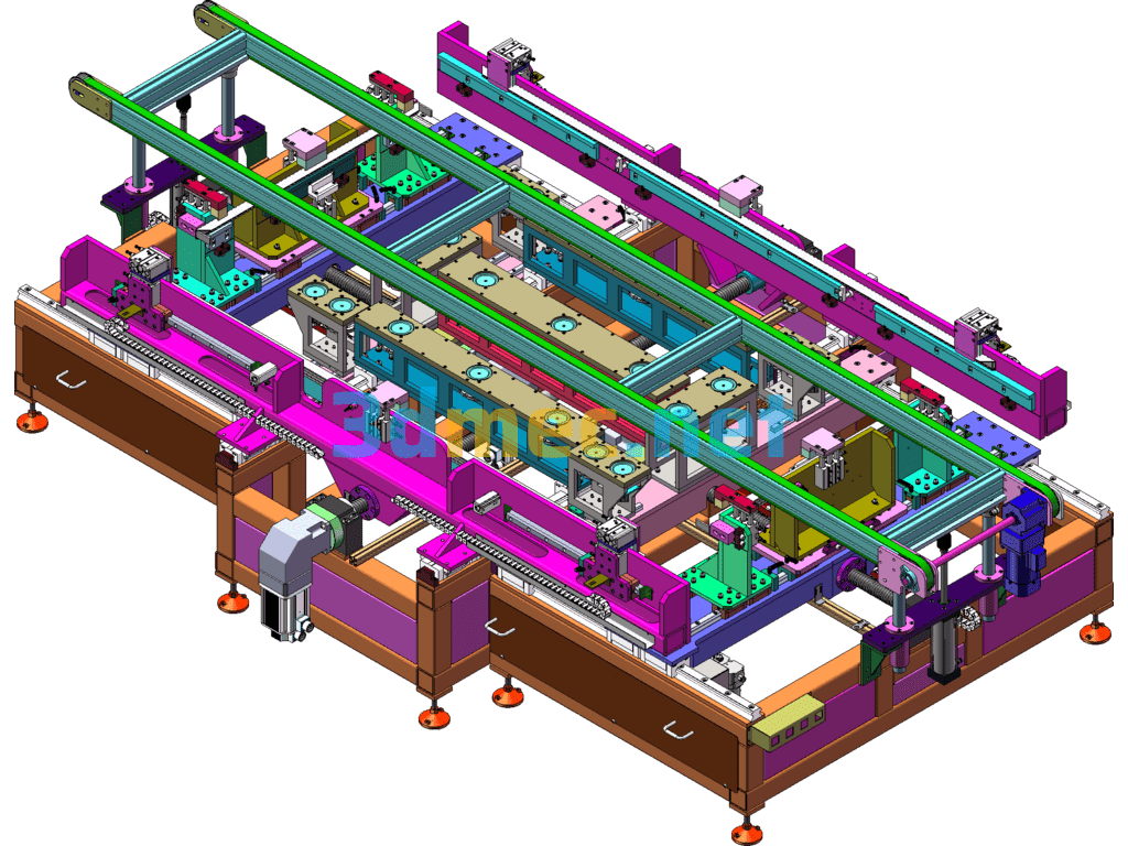 Photovoltaic Module Assembly Equipment - 3D Model SolidWorks Free Download