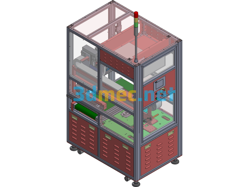 Keyboard Membrane Labeling Machine - 3D Model Exported Free Download