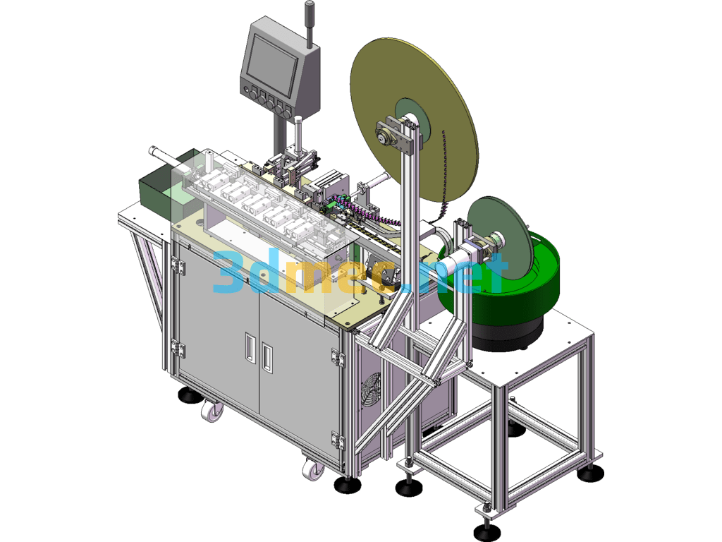 Plastic Terminal Plug-In Machine - 3D Model SolidWorks Free Download