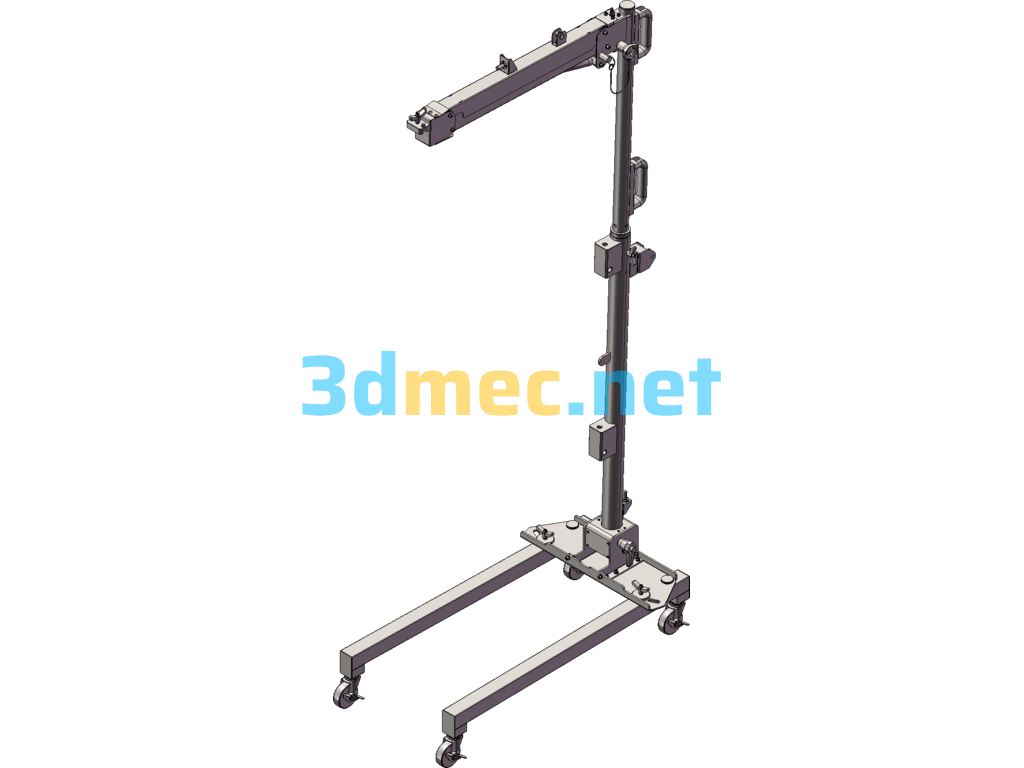 Multifunctional Medical Stretcher Cart - 3D Model SolidWorks Free Download