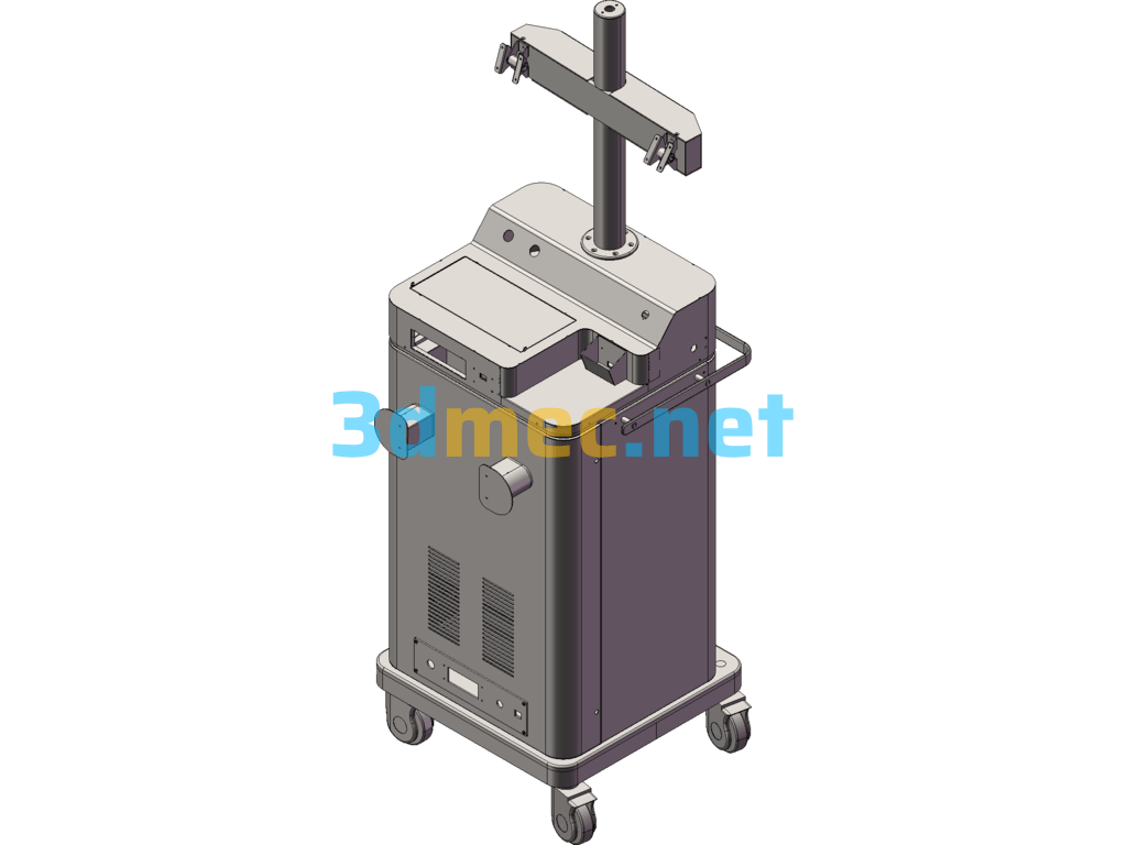 Multifunctional Medical Trolley - 3D Model SolidWorks Free Download