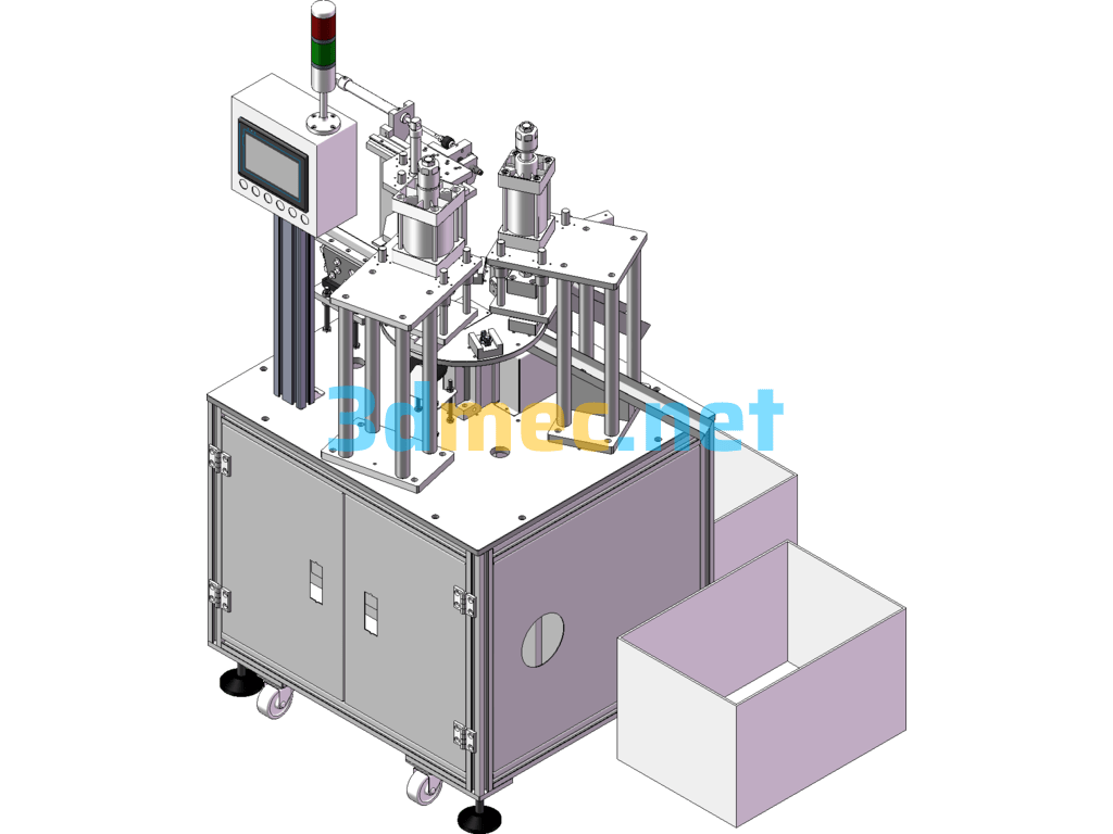 Plug Damage Recycling Machine - 3D Model SolidWorks Free Download