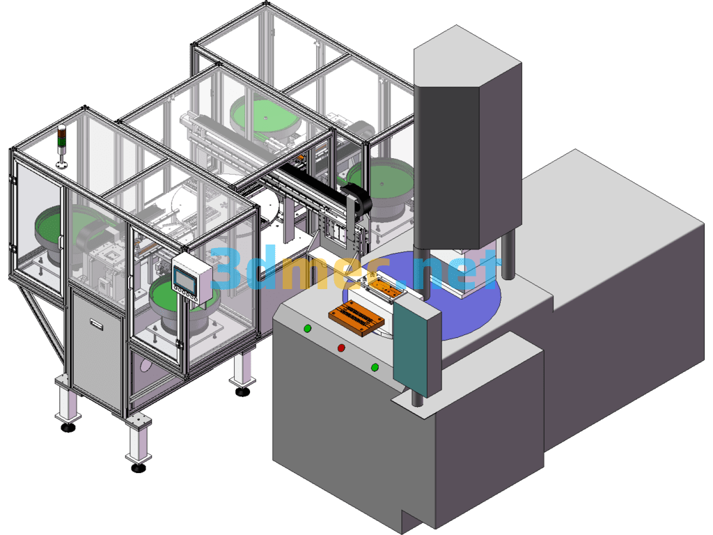 Injection Molding Machine Automatic Terminal Feeding Machine - 3D Model SolidWorks Free Download