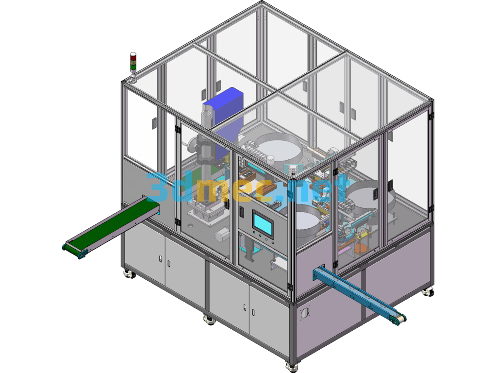 Chain Plate Automatic Assembly Equipment - 3D Model SolidWorks Free Download