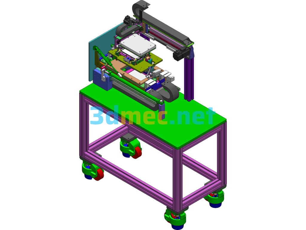 Mobile Phone Testing Equipment - 3D Model SolidWorks Free Download