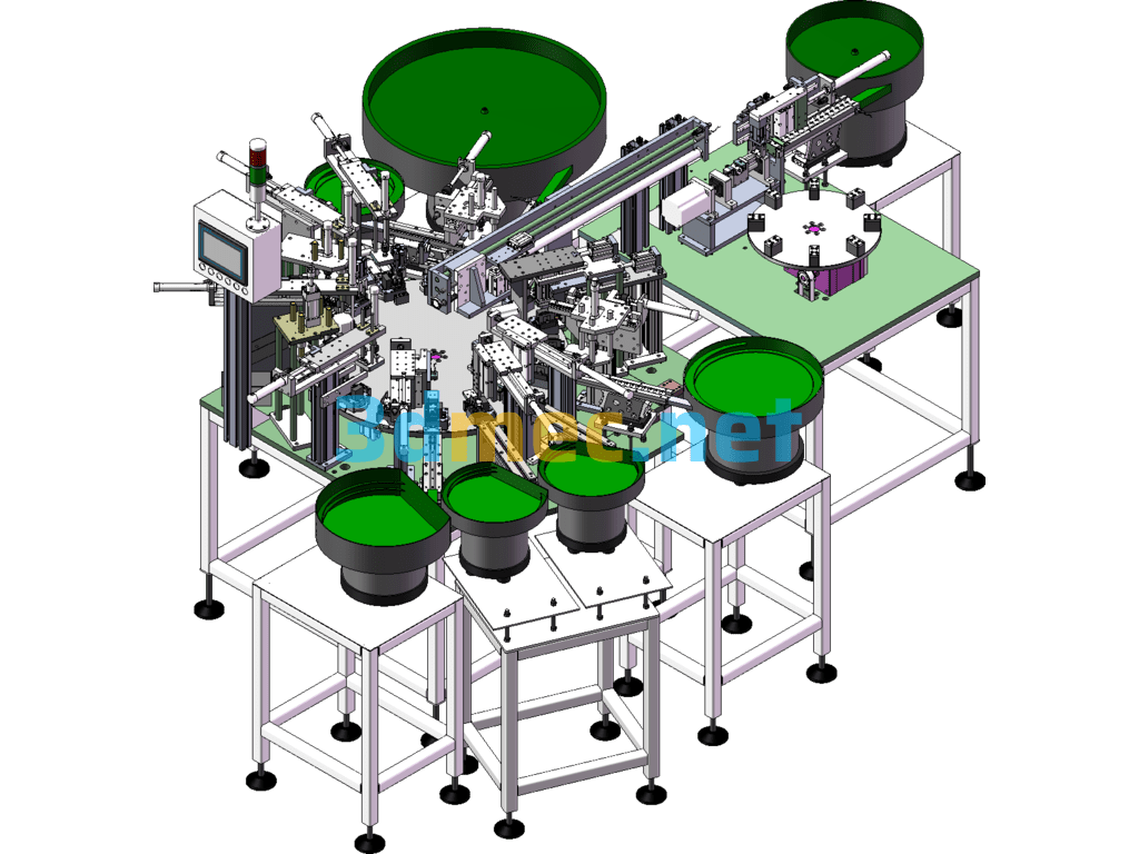 Fully Automatic Terminal Assembly Machine - 3D Model SolidWorks Free Download