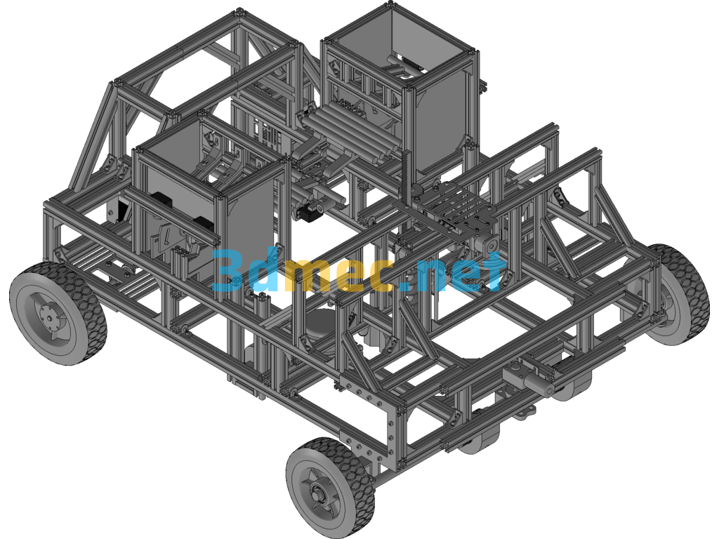 Desert Planting Robot - 3D Model Exported Free Download