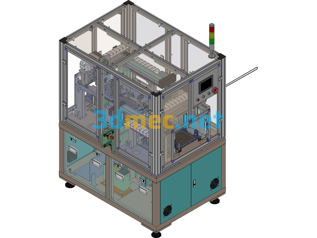 PCB Board Heat Sink Machine - 3D Model SolidWorks Free Download