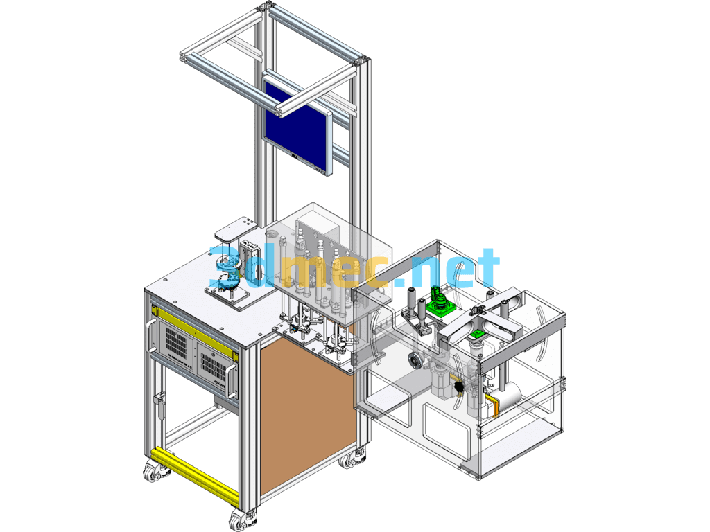 Durability Test Bench BO - 3D Model SolidWorks Free Download