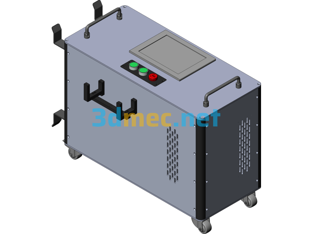 Low Power Pulse Laser Cleaning Machine - 3D Model SolidWorks Free Download