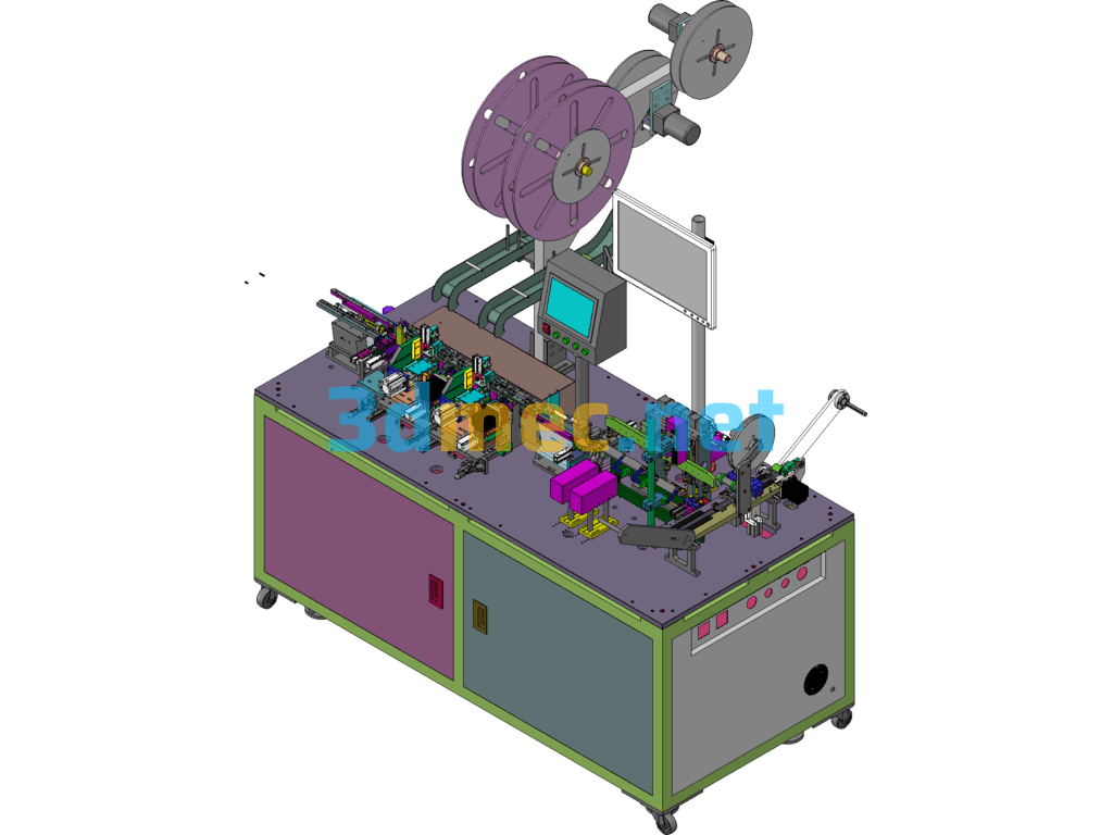 Connector Pin Packaging Machine - 3D Model SolidWorks Free Download