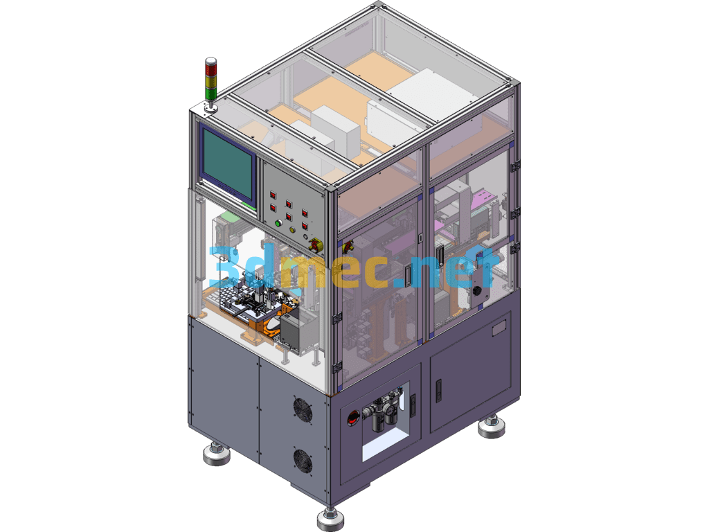 Automatic Screw Locking Machine For Fan Assembly - 3D Model SolidWorks Free Download