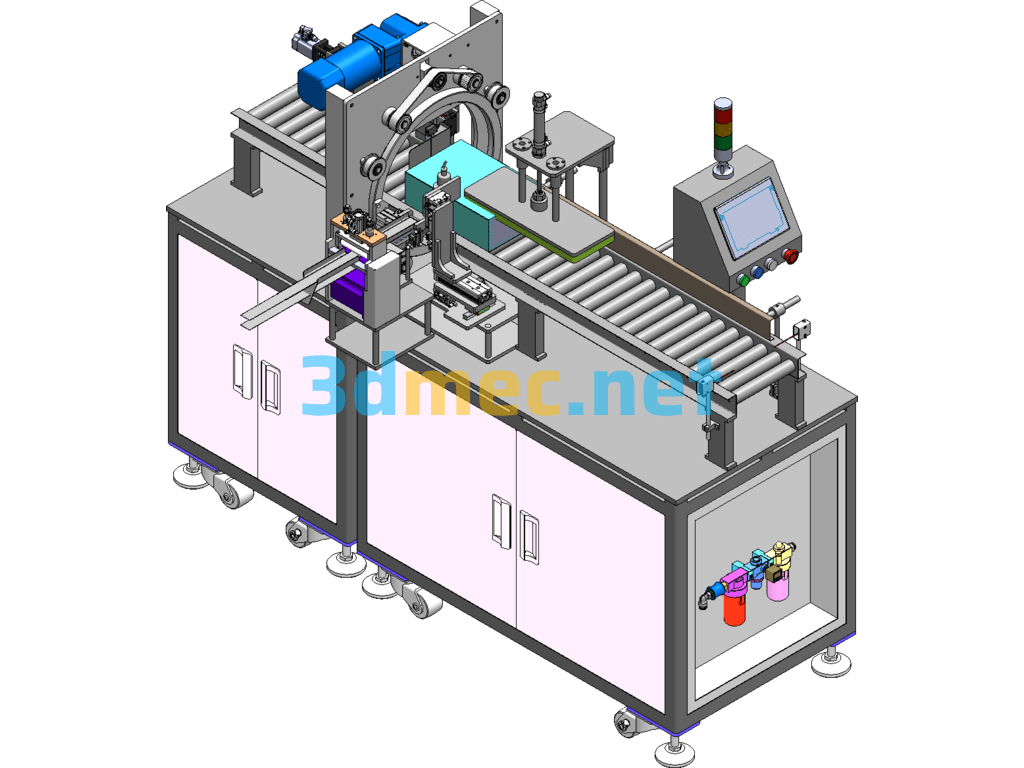 Cloth Strapping Equipment - 3D Model SolidWorks Free Download