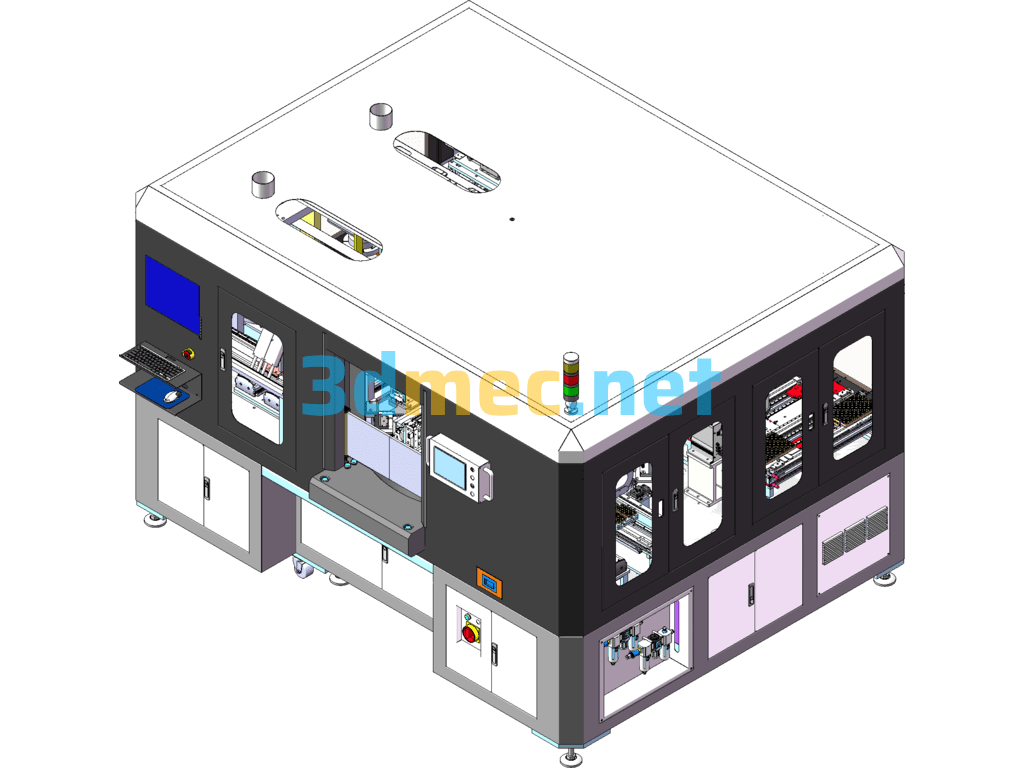 Mobile Phone Camera Assembly Equipment - 3D Model SolidWorks Free Download