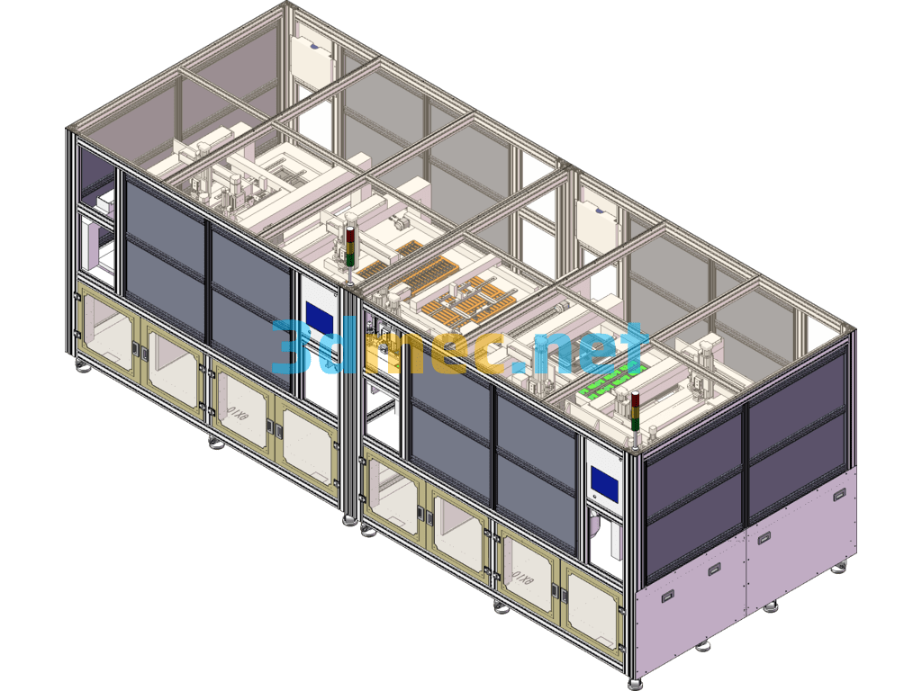 PCB Heat Sink Assembly Equipment - 3D Model SolidWorks