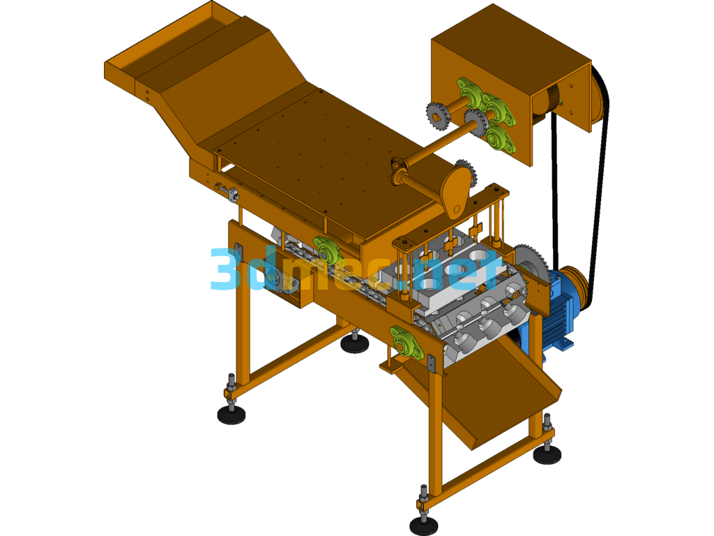 Automatic Core Removal And Slitting Machine - 3D Model UG(NX) Free Download