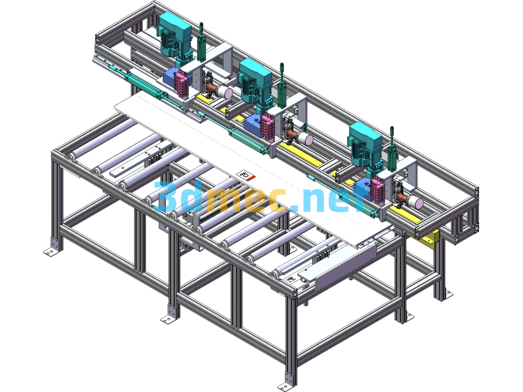 Automatic Door Panel Drilling And Rivet Unit - 3D Model SolidWorks Free Download